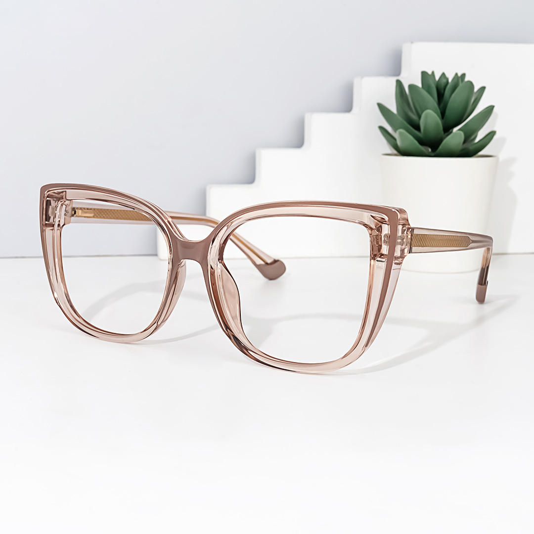 ZEELOOL Fenn Cateye Brown Glasses