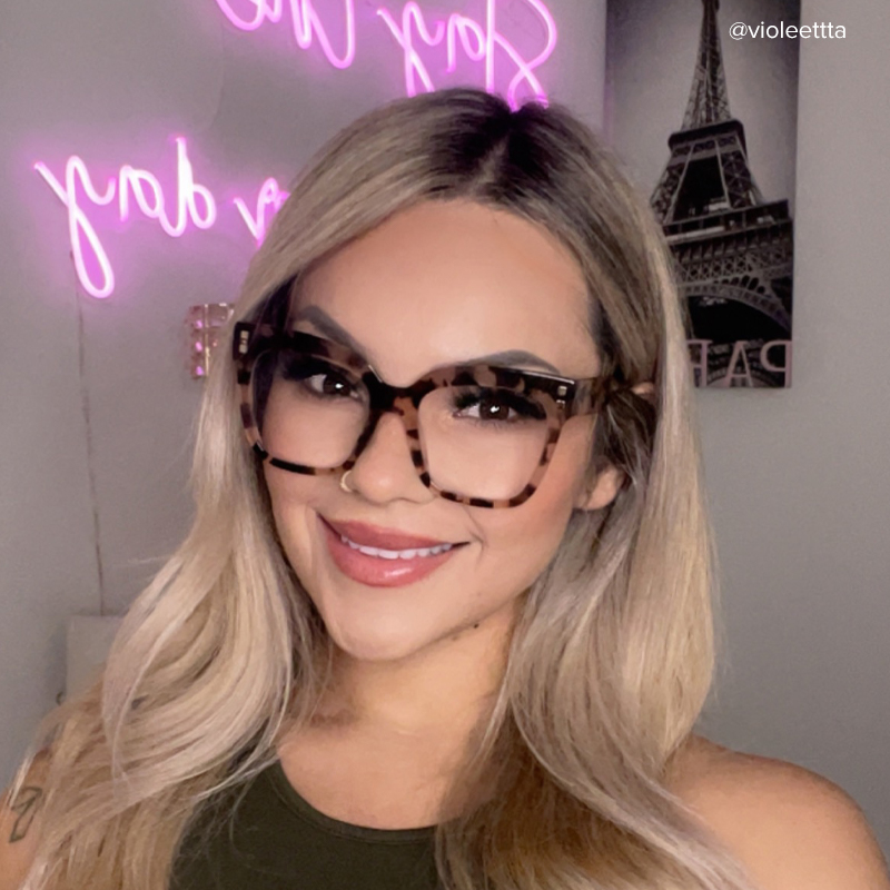 Minguela Square Pink-Tortoise Glasses