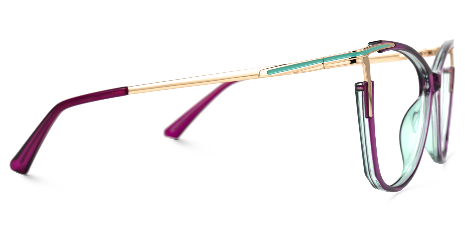 Cateye Yomary Purple Frame Glasses Deals | Zeelool Optical2