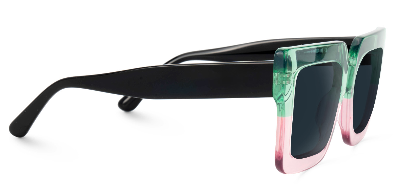 Brandon Square Green-Pink Sunglasses2