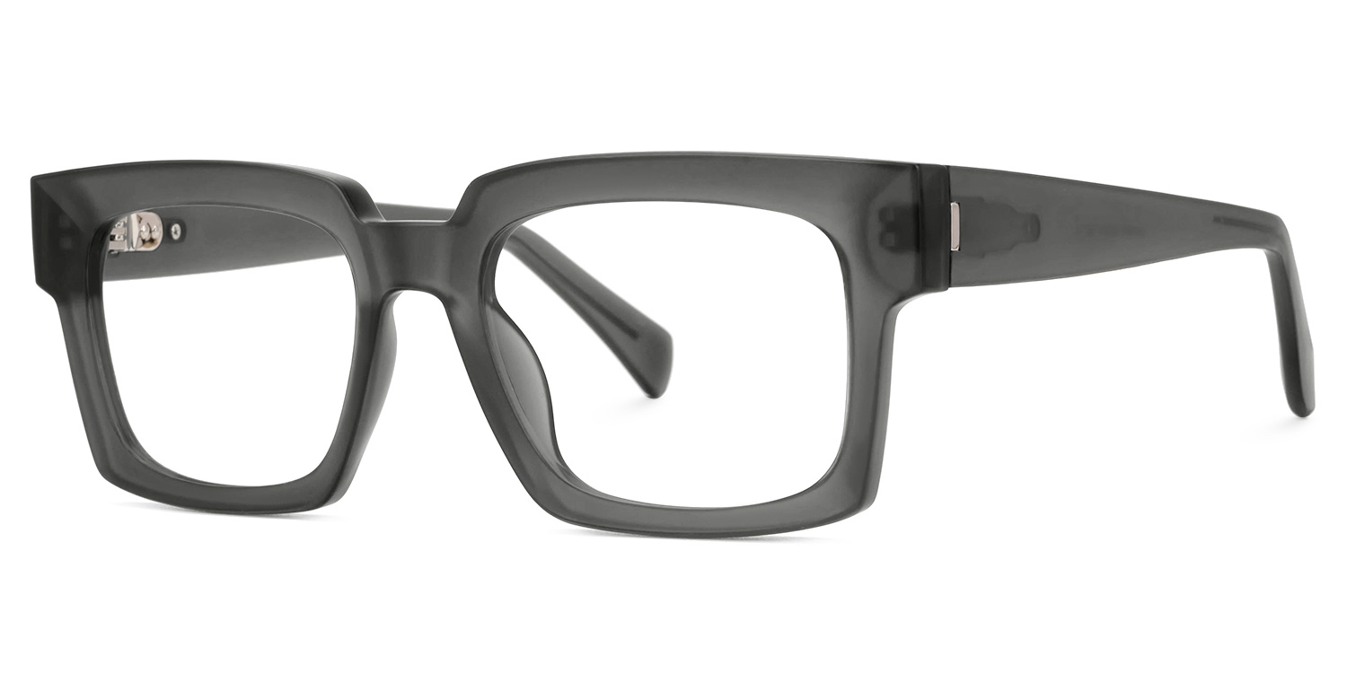 Amadeo TR90 Rectangle Gray Frame Glasses | Zeelool1