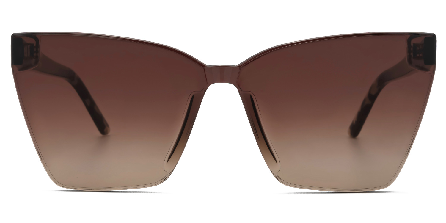 Liliane Square Brown Glasses0