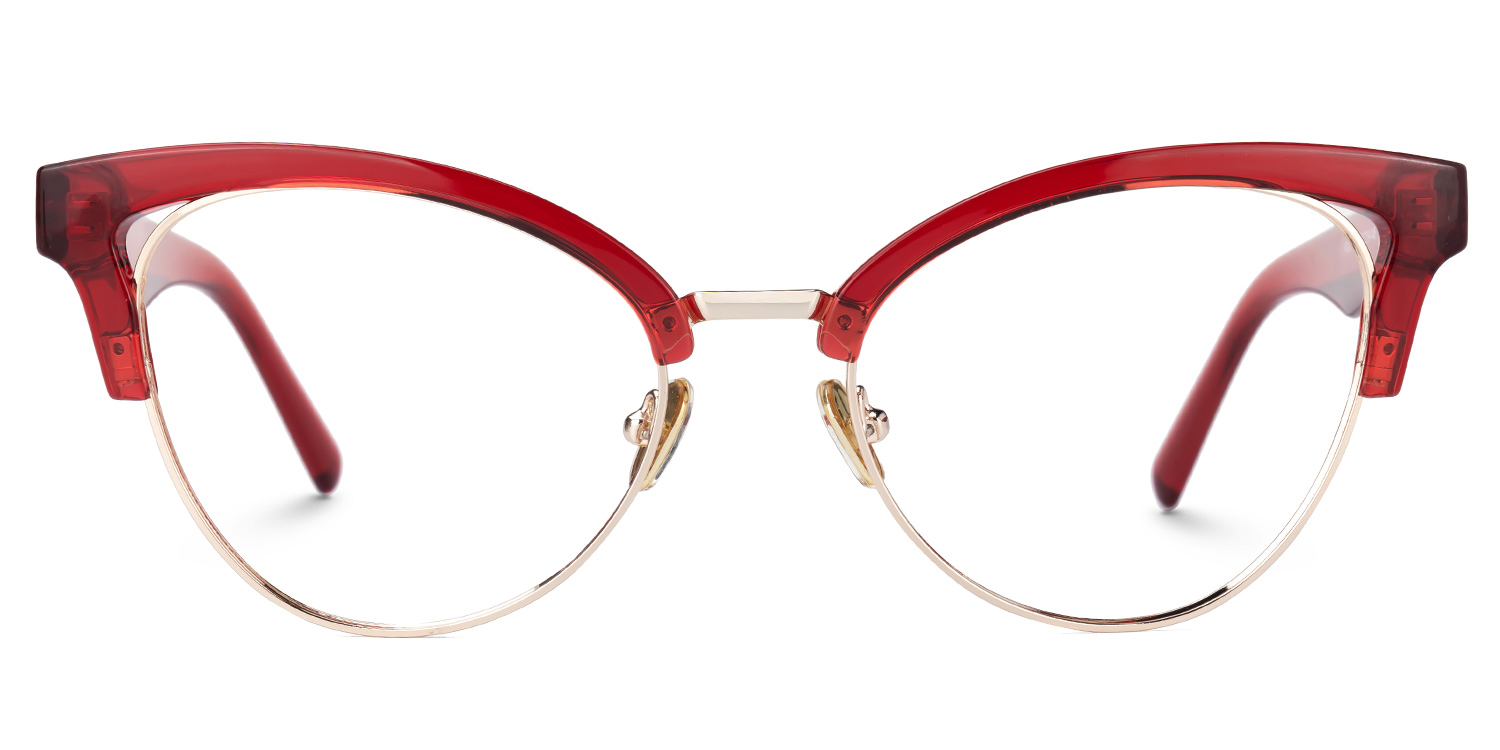 Charlene Browline Red Glasses0