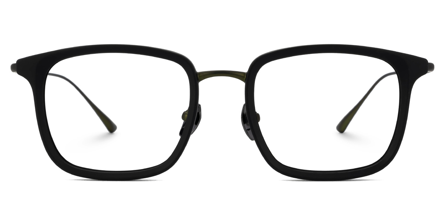 Gonzales Titanium Black Frame Glasses with Square Shape | Zeelool0