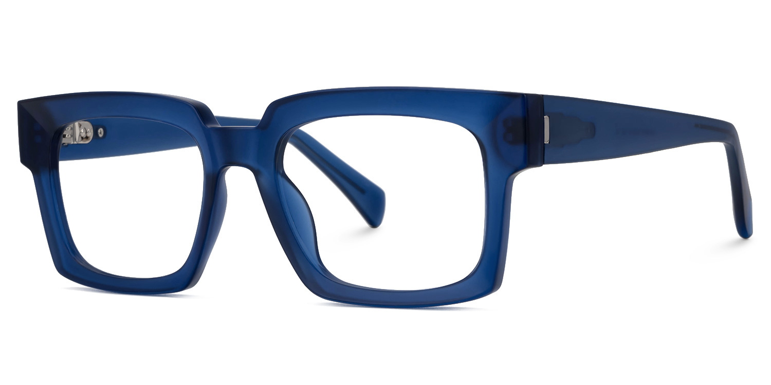 Amadeo Rectangle Blue Glasses1