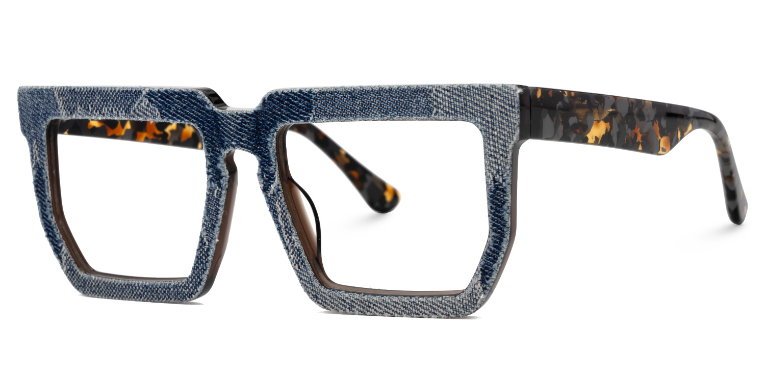 ZEELOOL Daniela Rectangle Blue Glasses