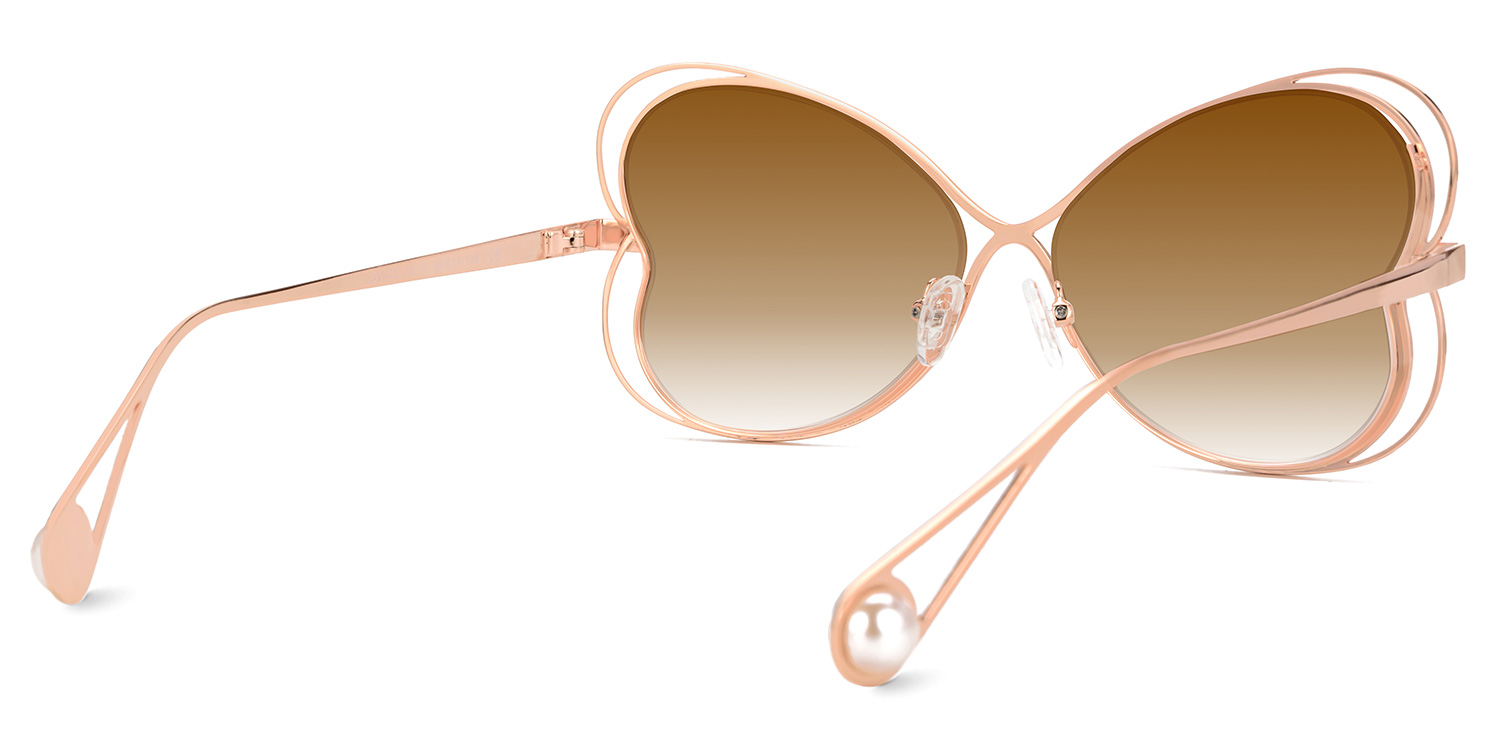 Clemons Geometric Brown Sunglasses3