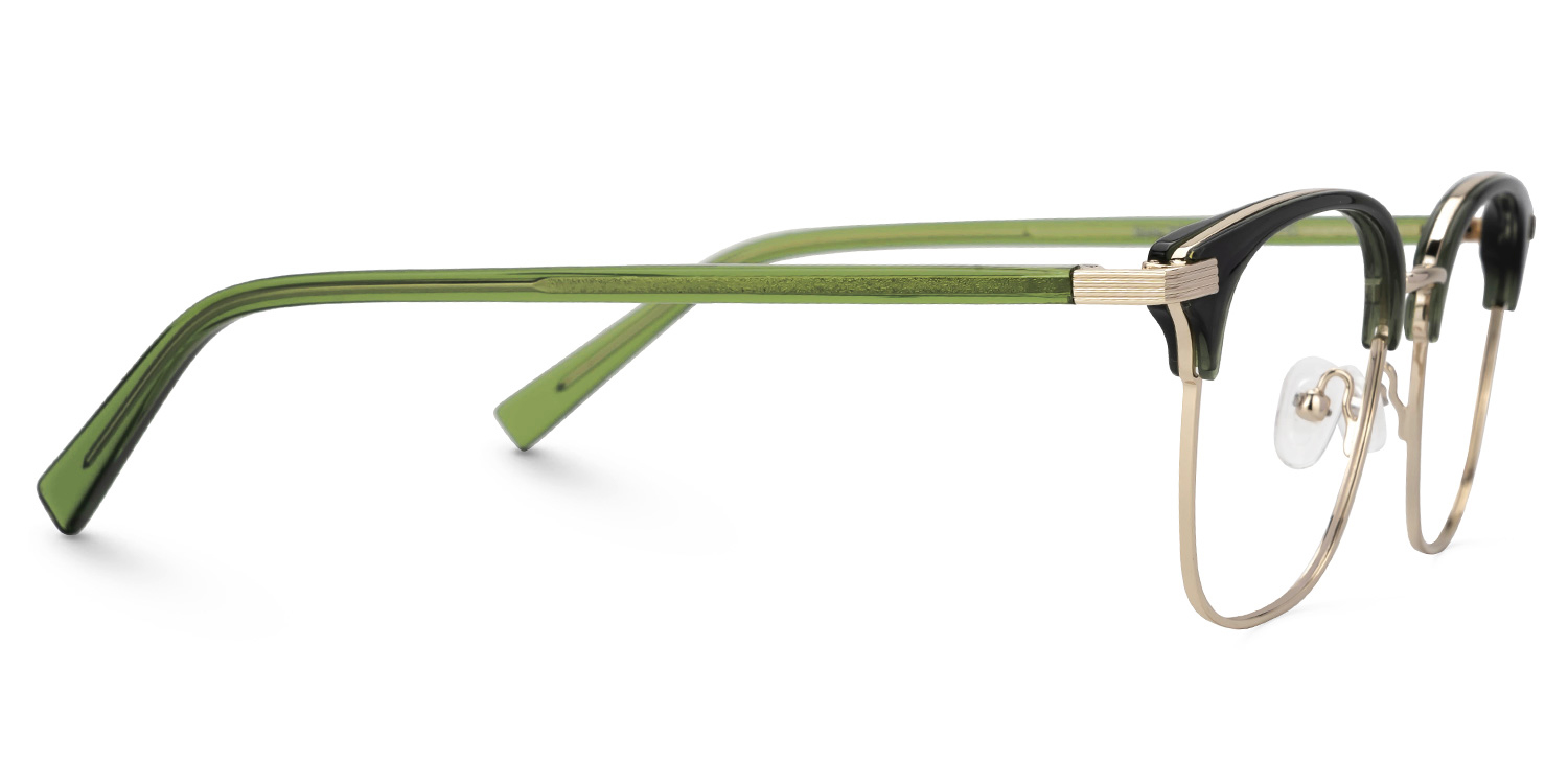 Alves Browline Green Color Frame Glasses for Men | Zeelool2