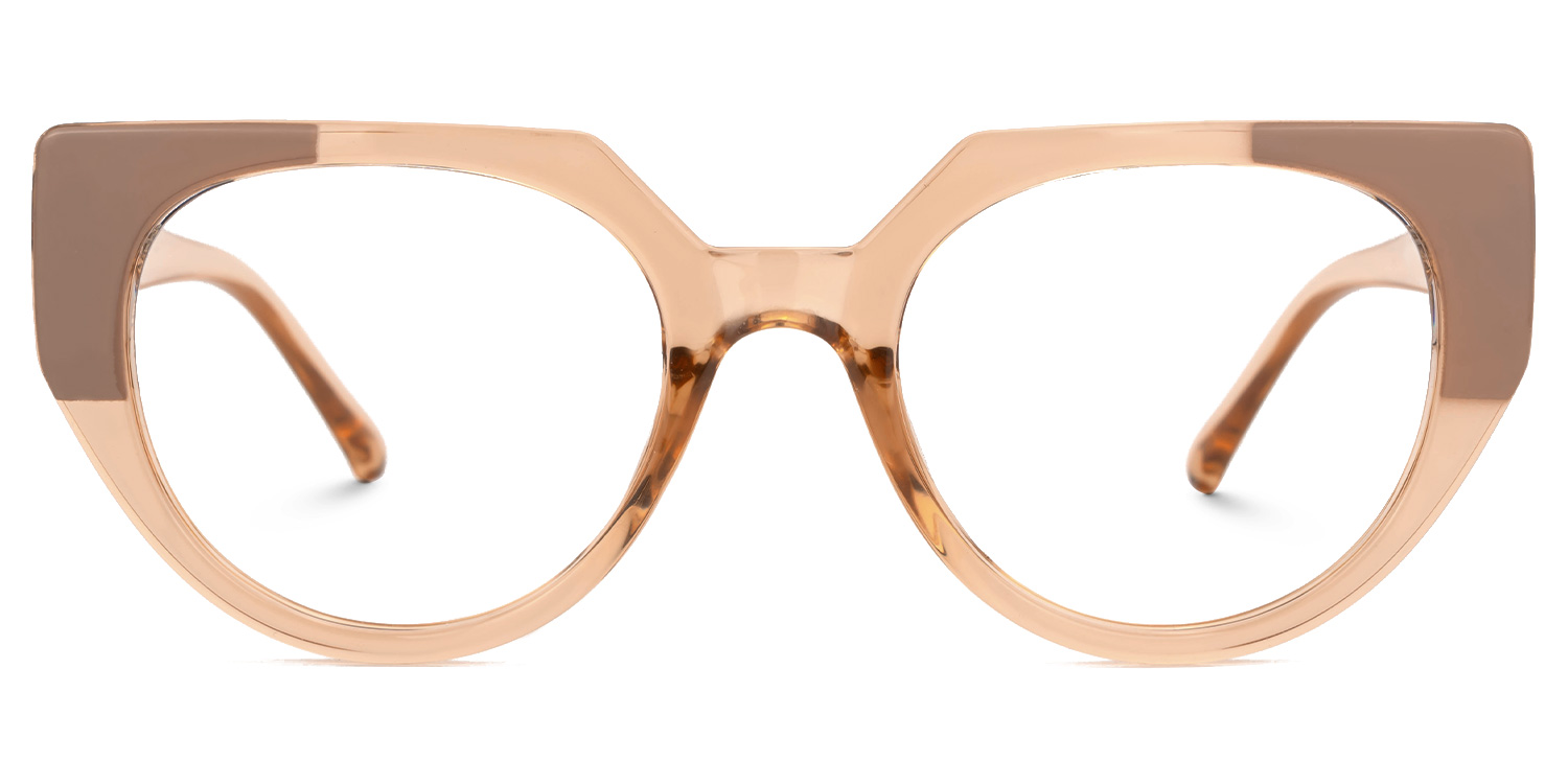 Cateye Deleah Pink Color Frame Glasses | Zeelool0
