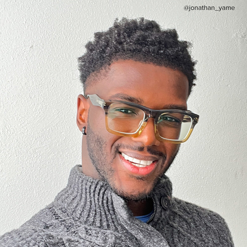 Rectangle Brown Glasses | Zeelool Eyeglass Frame Online5