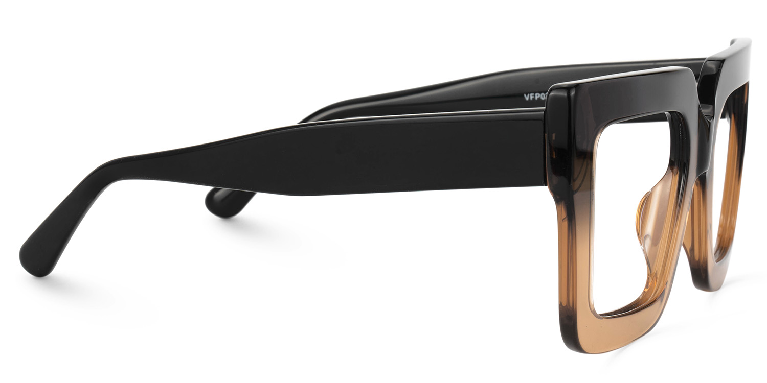 Brandon Square Tawny Frame Glasses | Zeelool Optical2