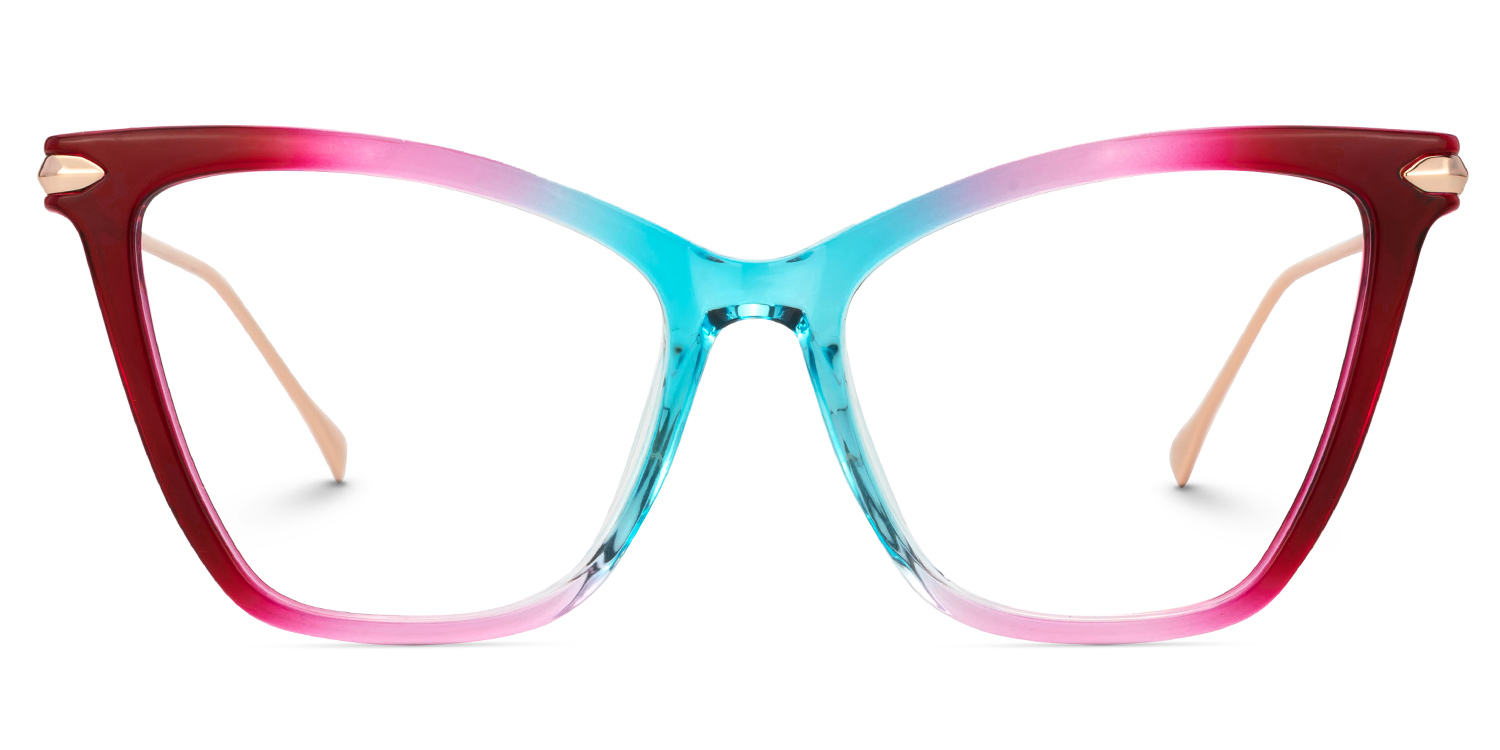 New Arrival Red-Blue Color for Hilary Frame Glasses | Zeelool0