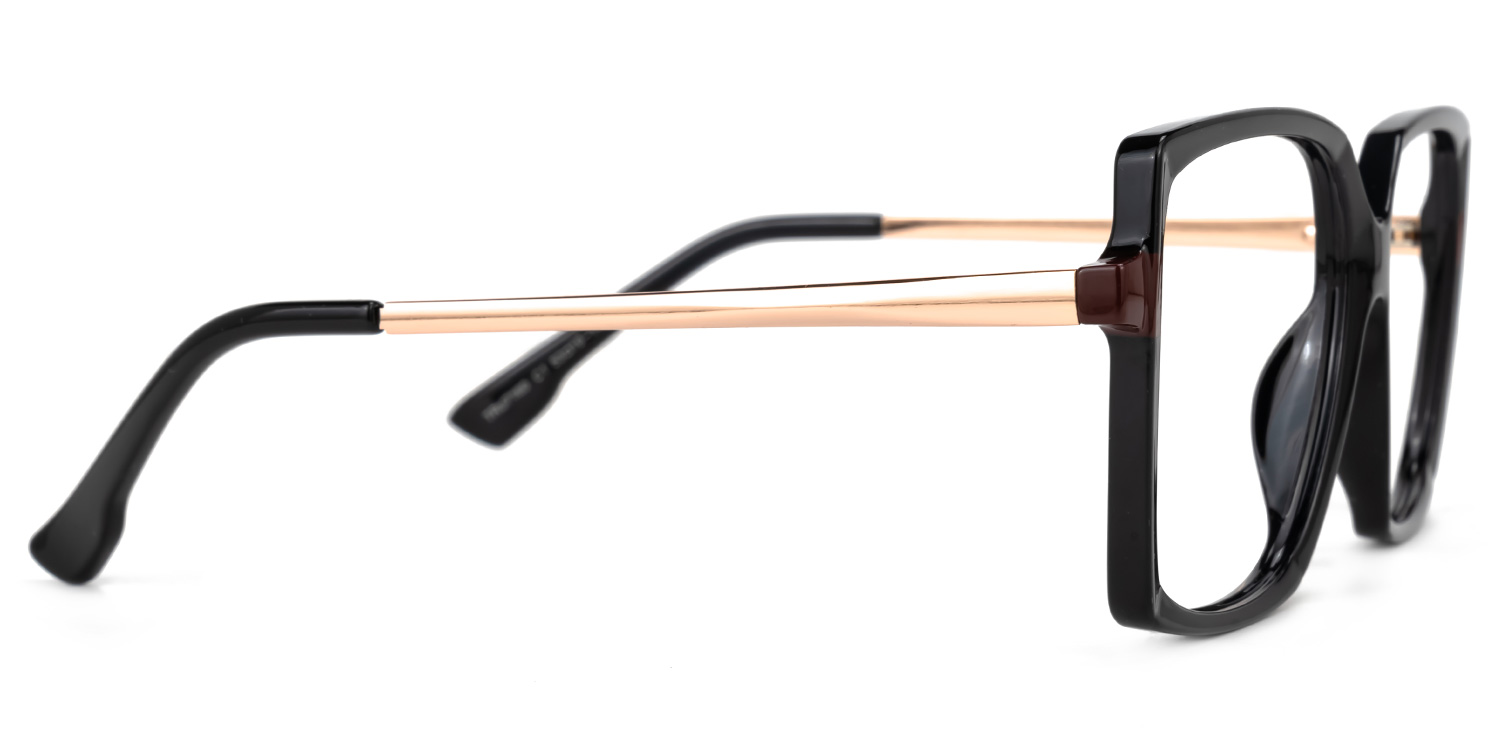 Trudie Square Black Glasses2