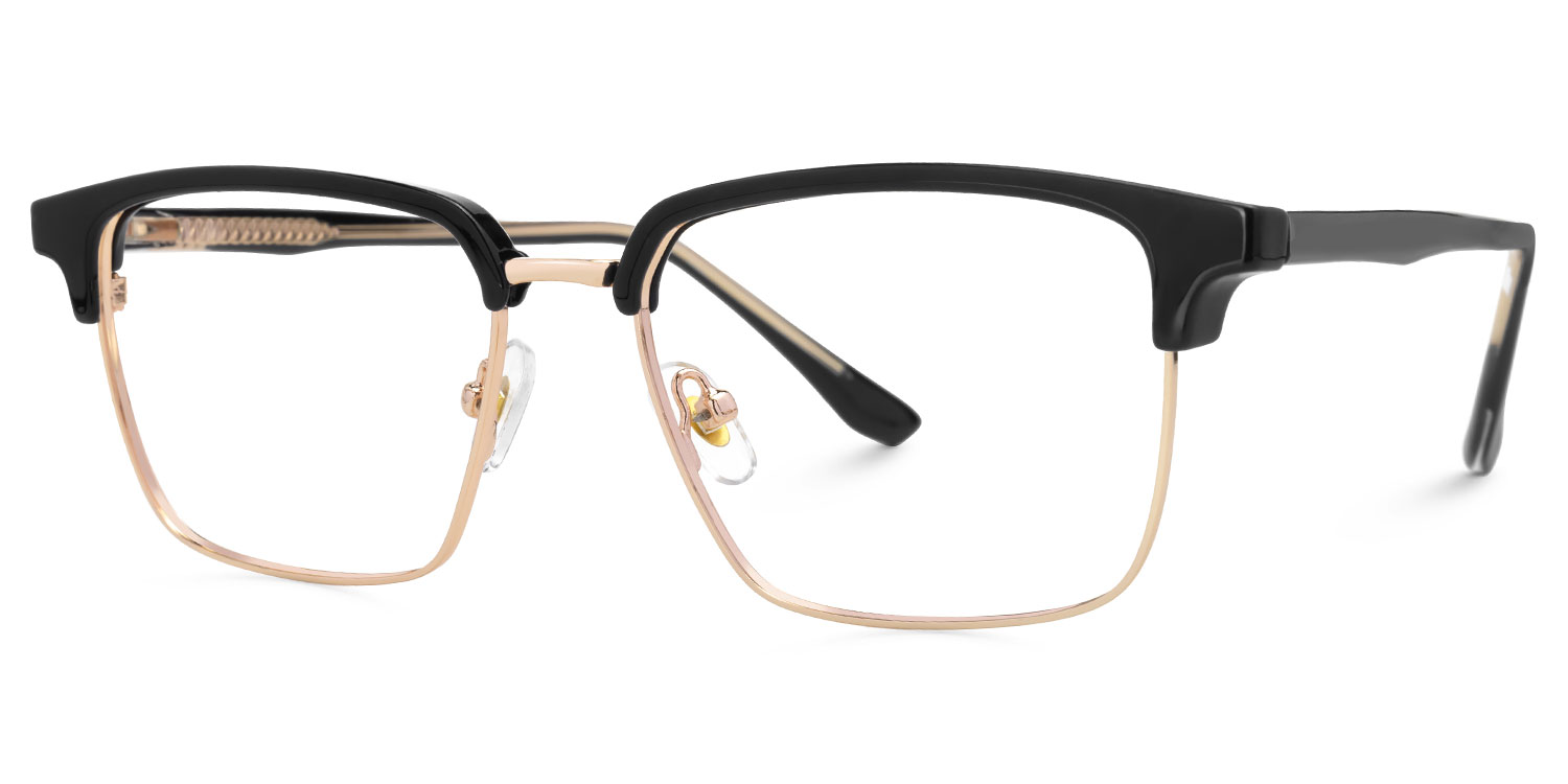 Booker Square Black-Gold Glasses1