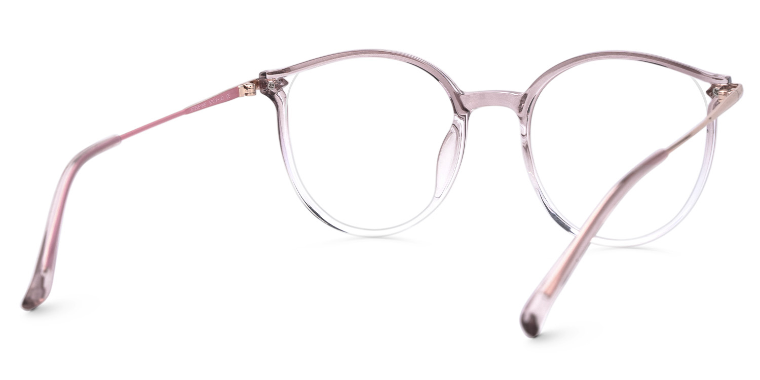 Caylan Dusty Pink Eyeglasses with Round Design2
