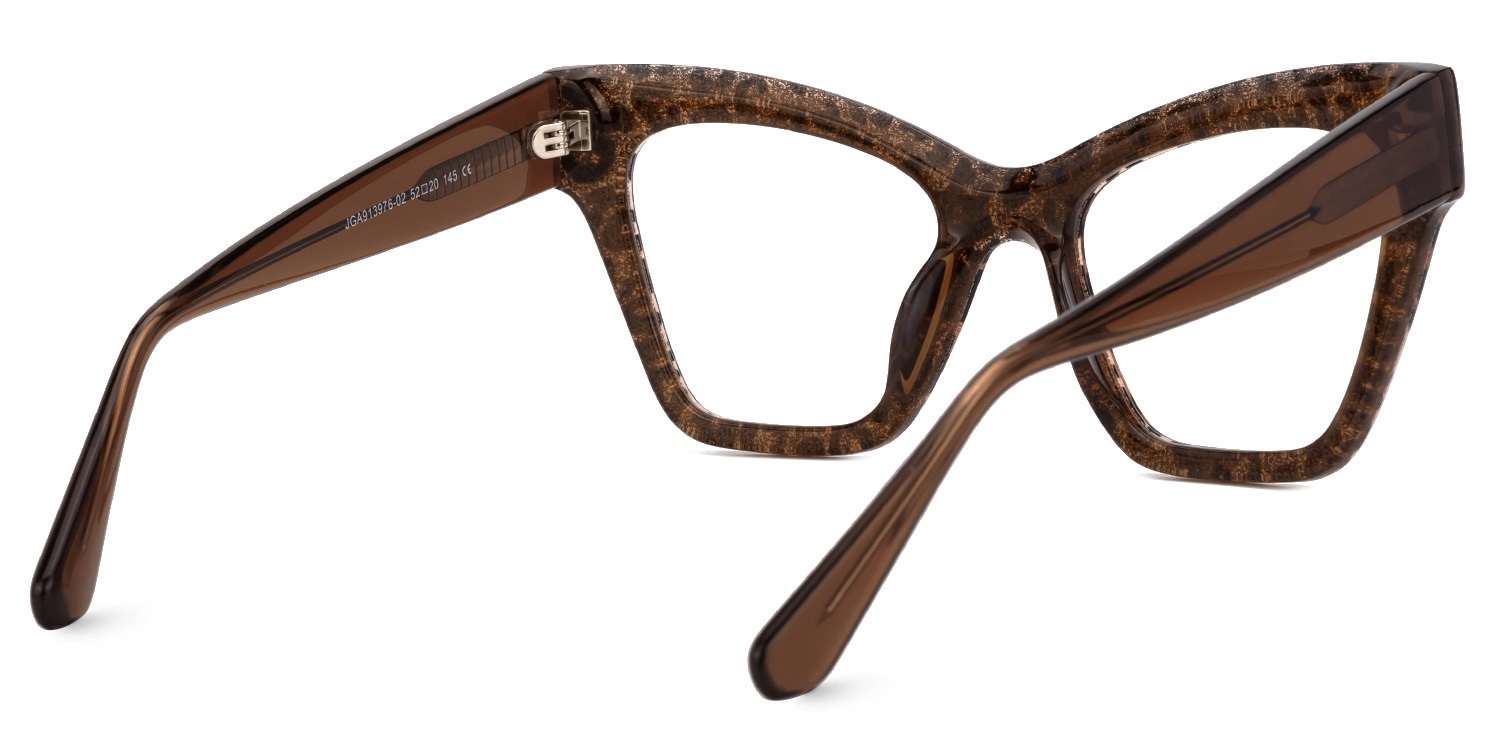 Designer Ansyah Cat Eye Leopard Print Frame Glasses3