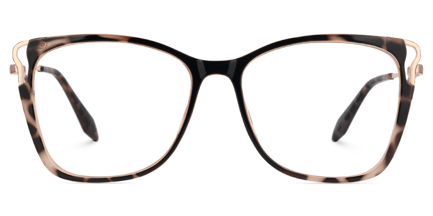 Farria Square Dark Havana Glasses for Women and Men0