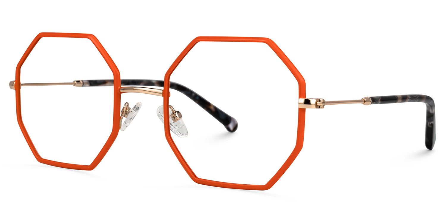 Griffith Geometric Orange Glasses1