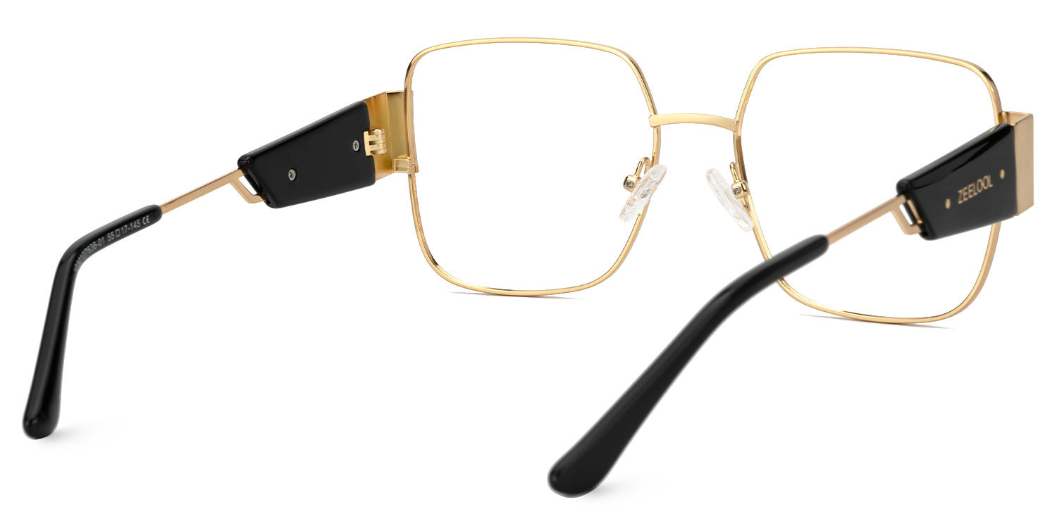 Porsha Square Gold Glasses3