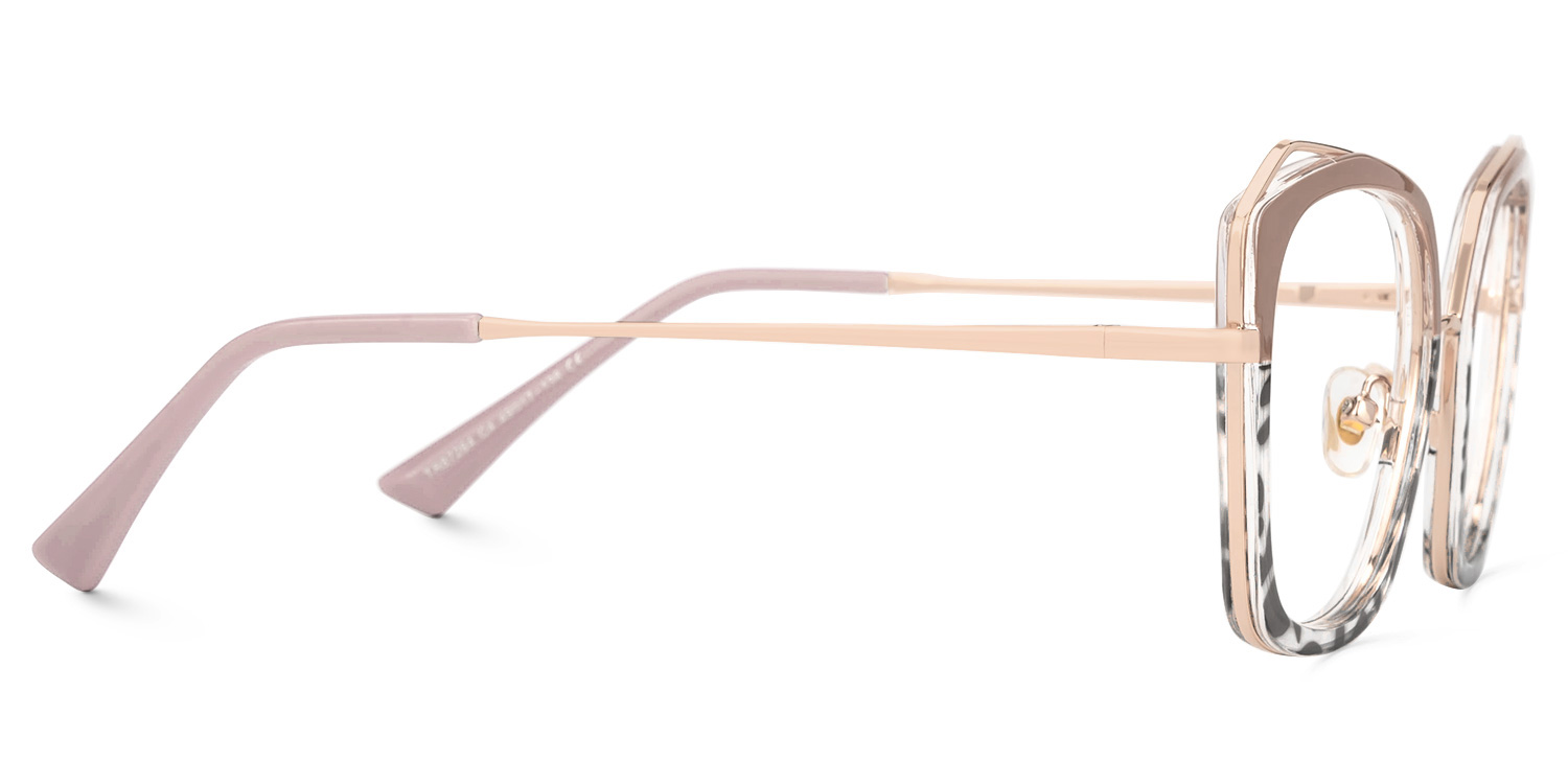 Bilal Square khaki Frame Glasses | Zeelool2