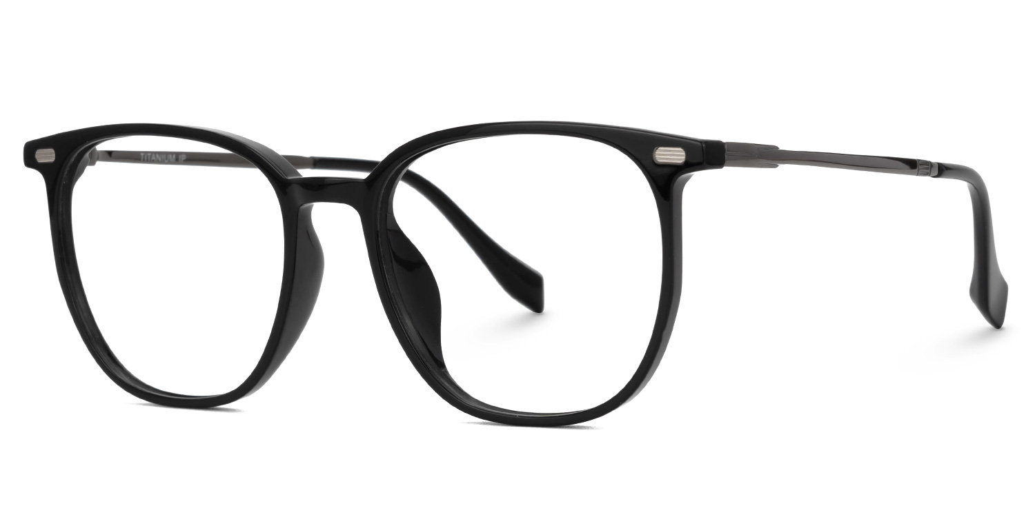 Square Valerye Black Frame Eyeglasses | Zeelool1