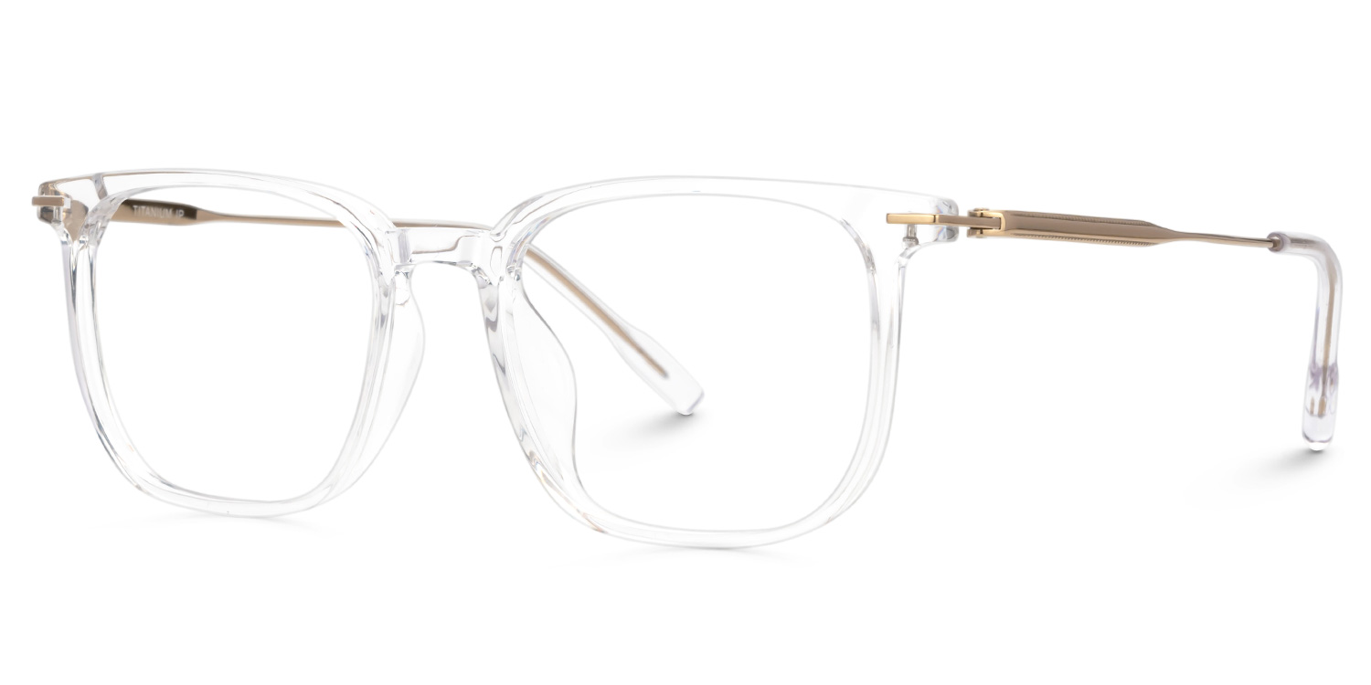Varlox Crystal Rectangle Frame Glasses Online | Zeelool Optical1