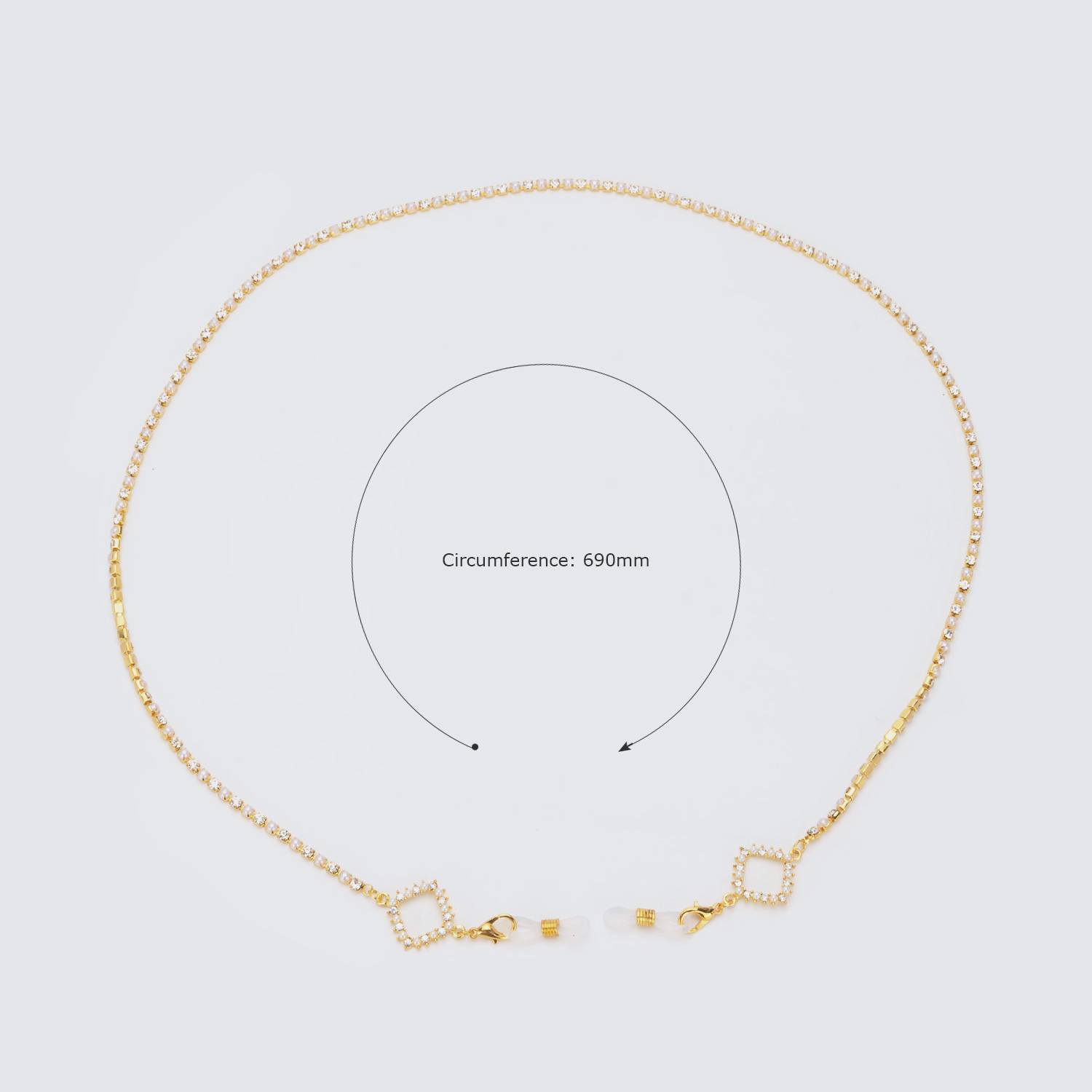 Fashion Eyeglasses Gold Eyeglasses Chains Accessories on Zeelool2