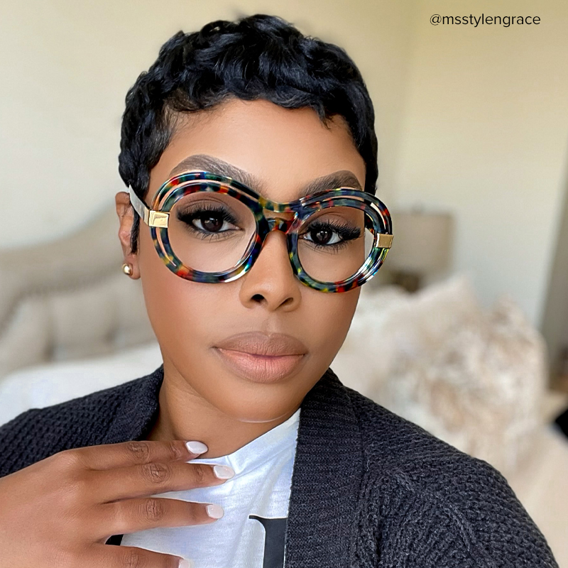 Texidor Round Blue-Tortoise Frame Glasses | Zeelool Optical6