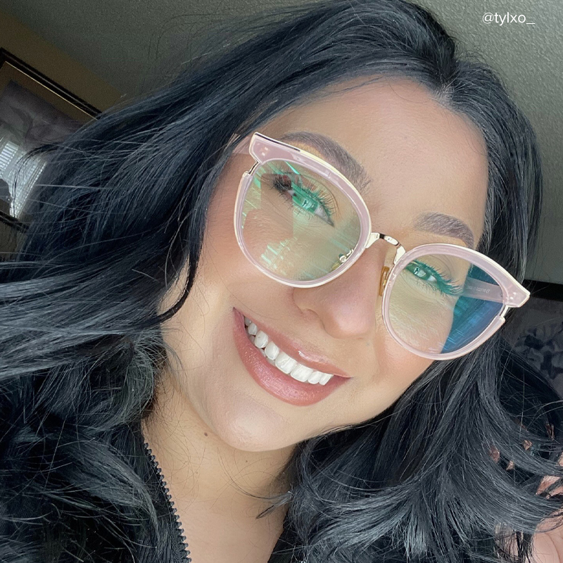 Eleanore Cat Eye Pink Frame Glasses | Zeelool Optical10