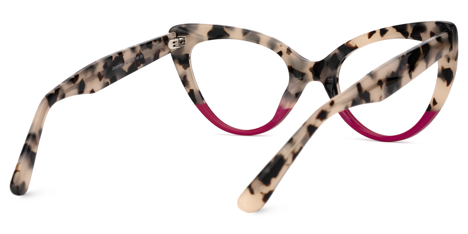 Claudette Cateye Red Glasses3
