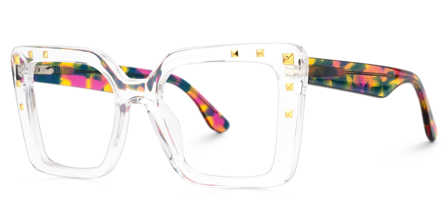 ZEELOOL Jeanell Square Crystal Glasses