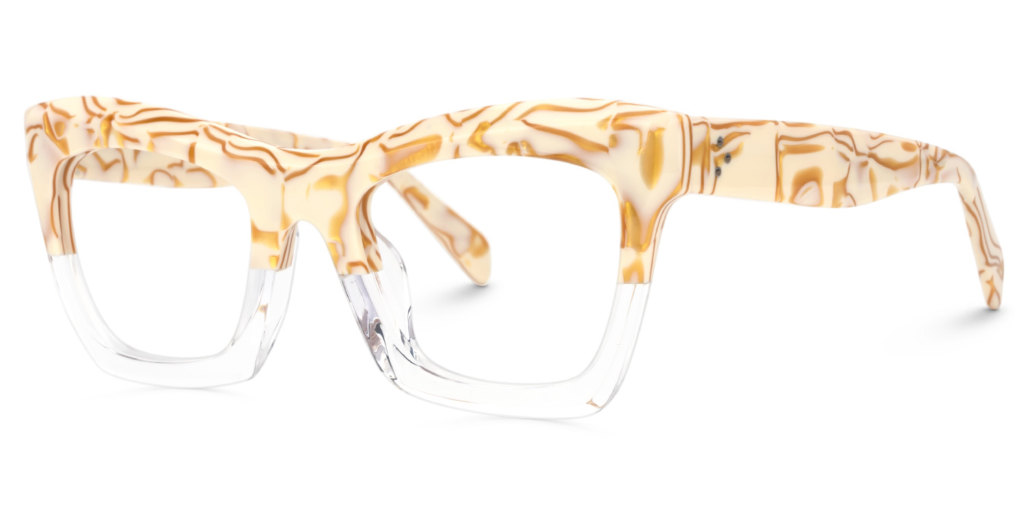ZEELOOL Benitez Square Crystal Glasses