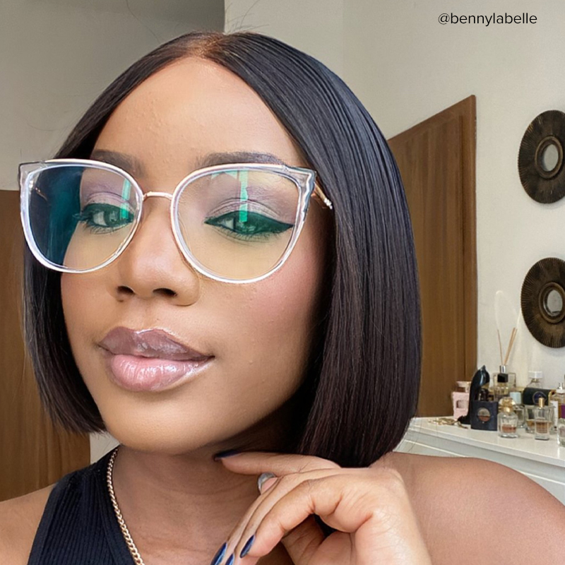 Estrada Cateye Black-Crystal Glasses5