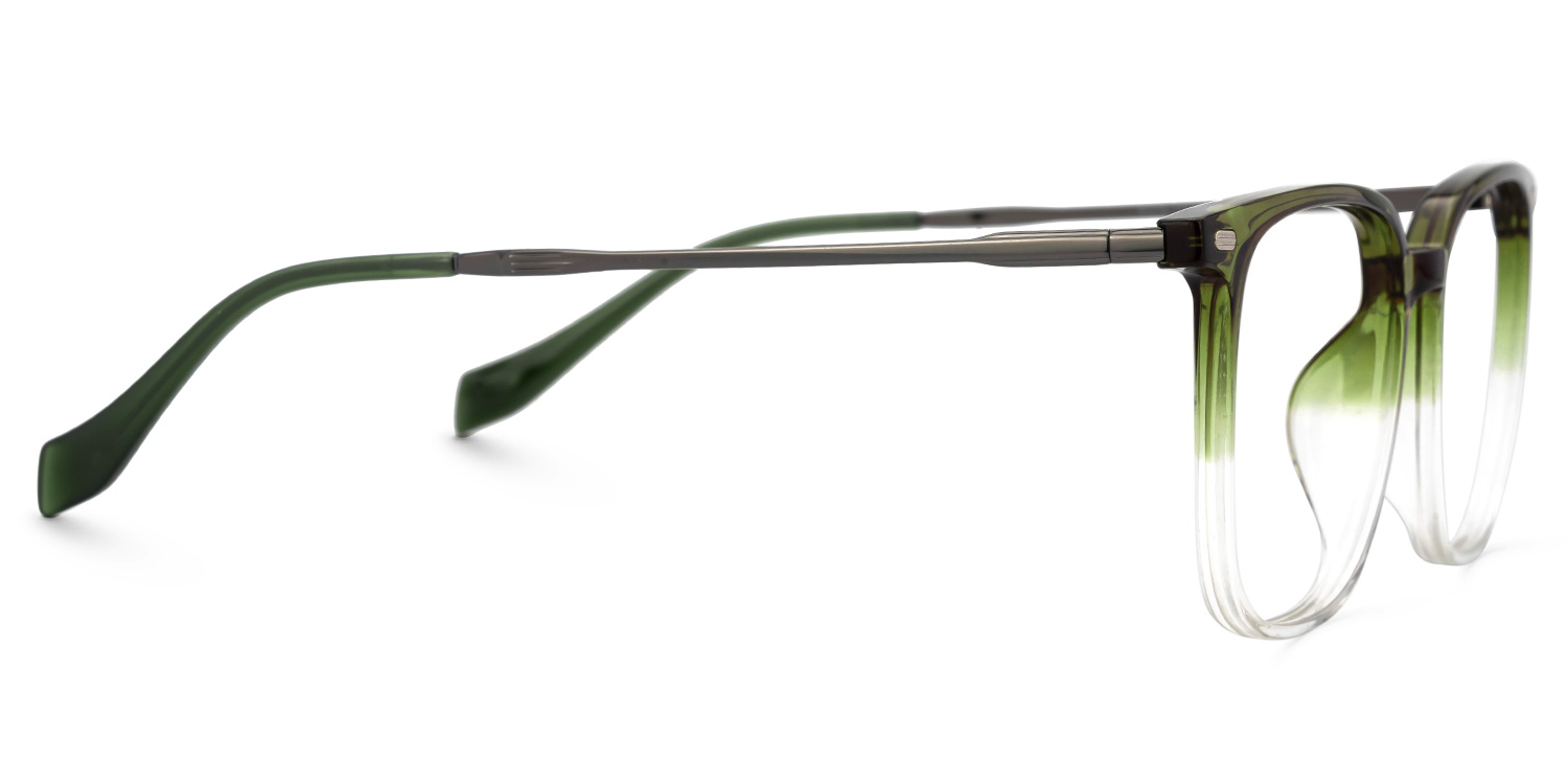 Mullen Thin Green Glasses in Square Design | Zeelool2