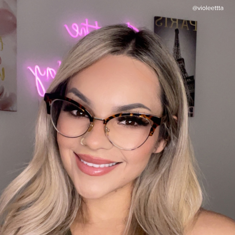 Charlene Browline Tortoise Glasses