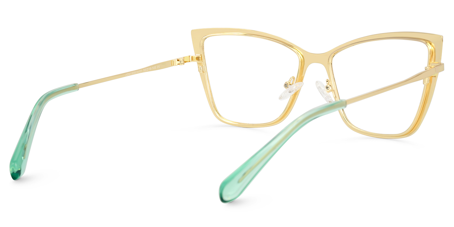 Jisel Butterfly White Gold Glasses3