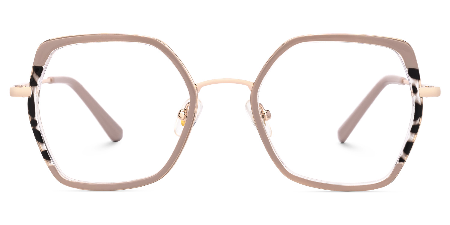 Nefisa Geometric Khaki Glasses good-img