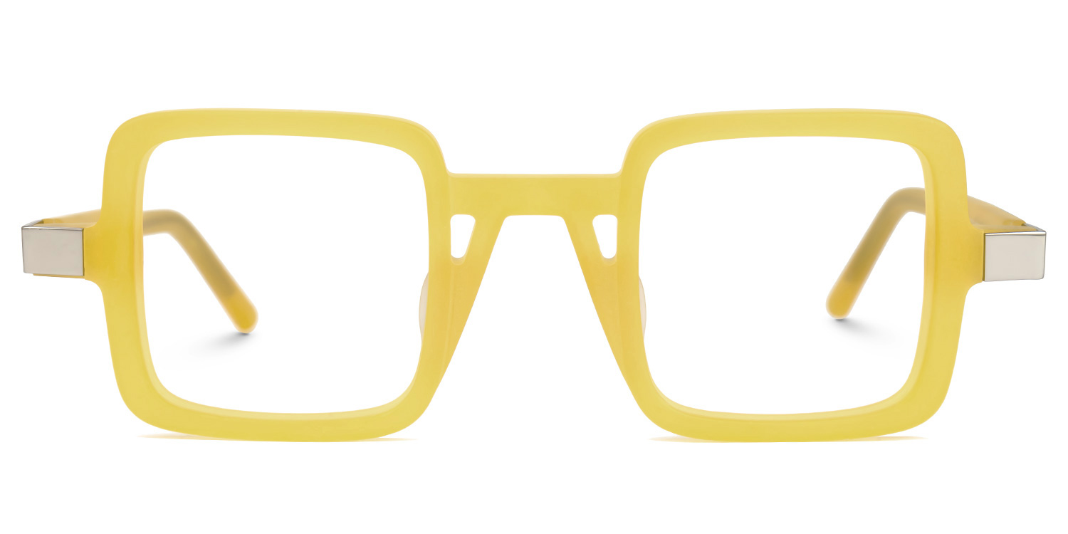 Bratton Square Yellow Glasses