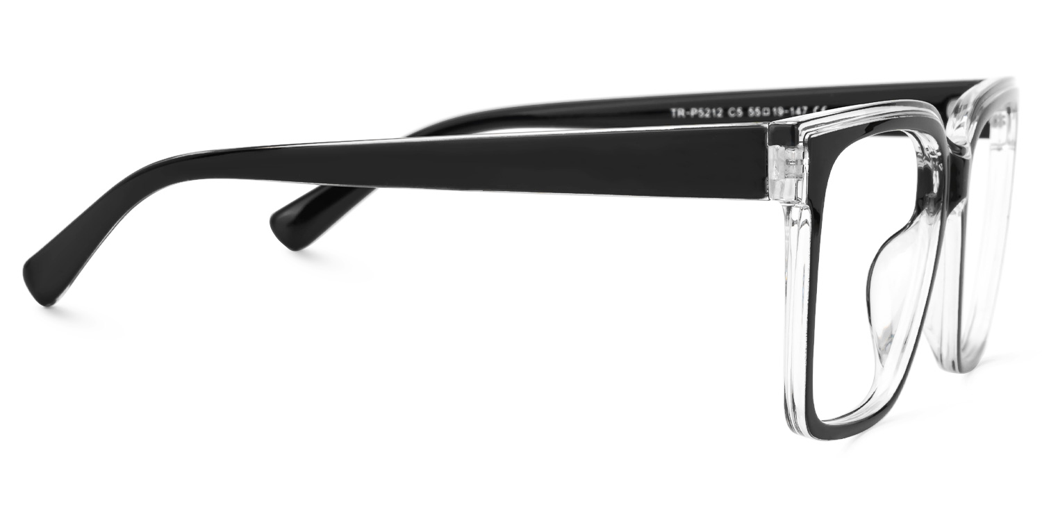 Square Renea Black Glasses deals -Zeelool Glasses2