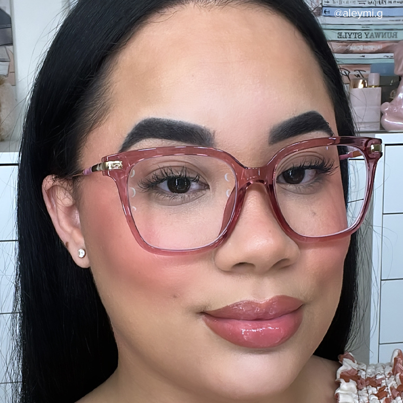 Jacqui Square Pink Glasses5