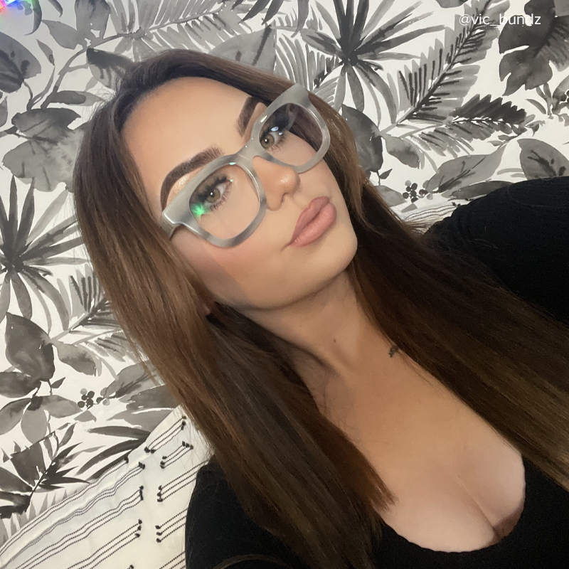 Crunch Square Gray Glasses | Zeelool Glasses7