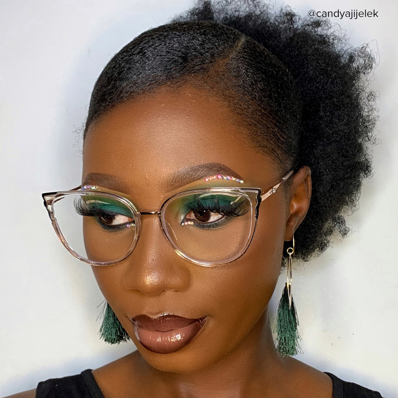 Estrada Cateye Black-Crystal Glasses4