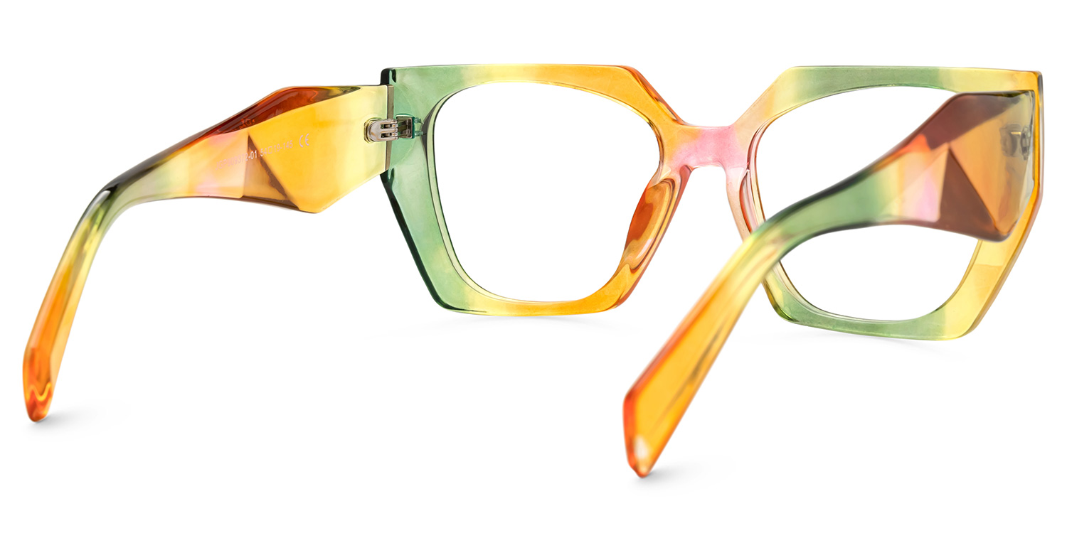 Sileidy Geometric Multicolor Frame Glasses | Zeelool Optical3