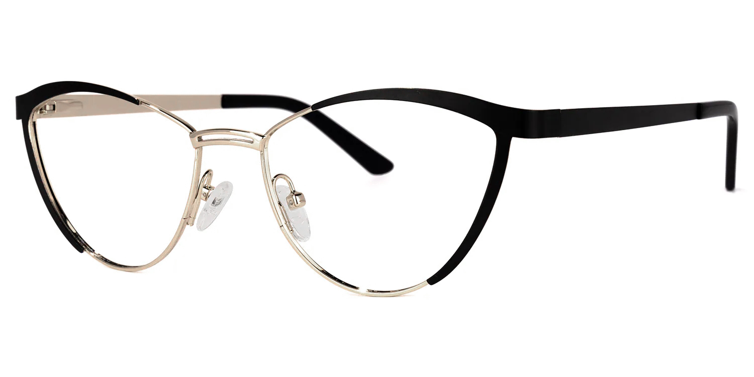 Sydney Cat Eye Black Frame Glasses | Zeelool Optical1