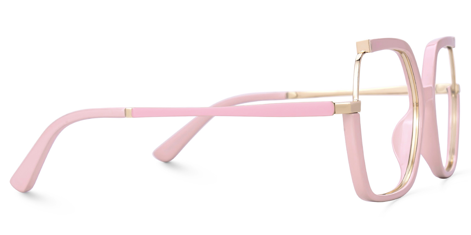 Alexia Square Pink Glasses2