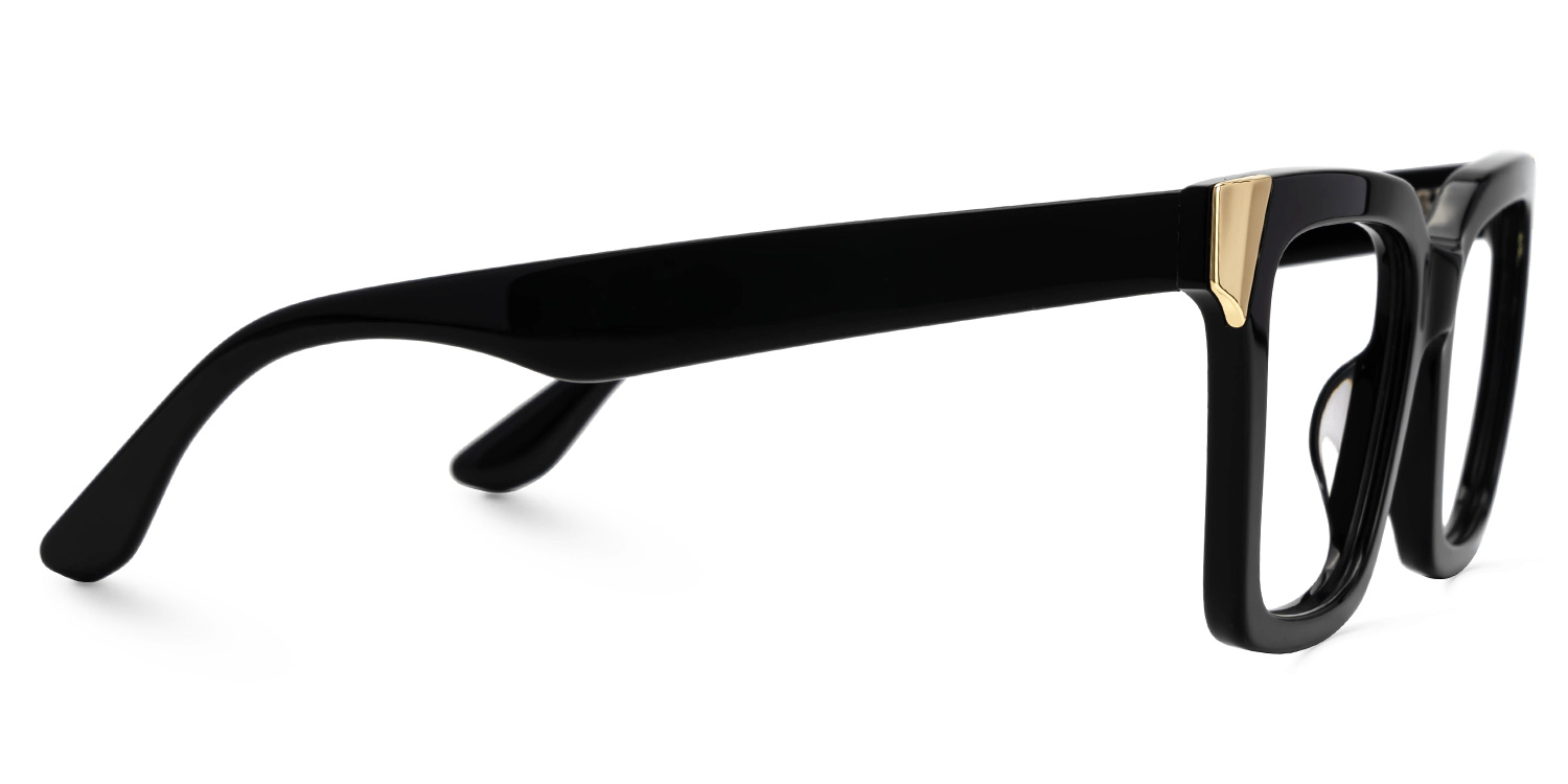 Shernia Square Black Glasses2