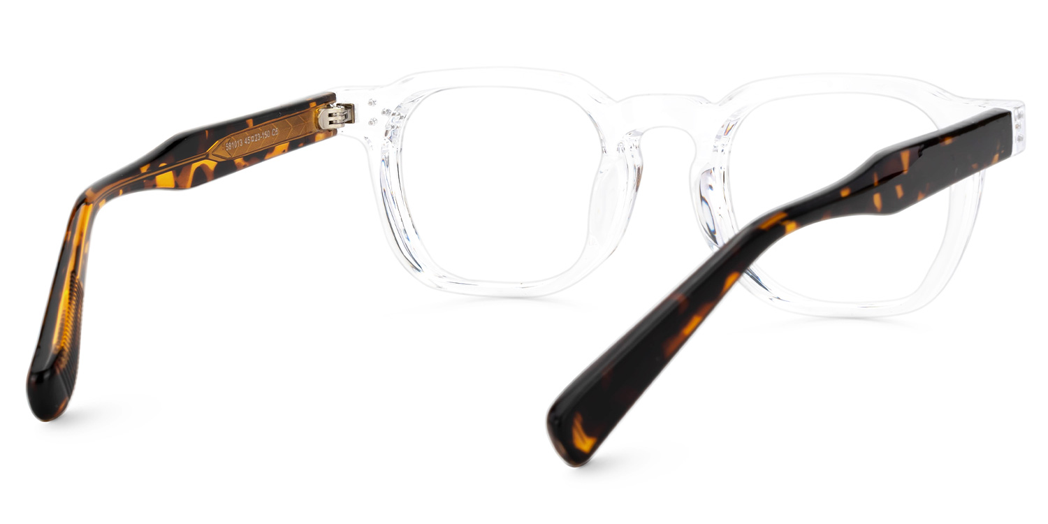 Moaya Eyeglasses in Square Crystal Frame | Zeelool3