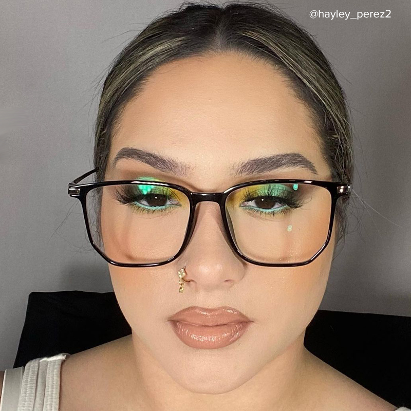 Fezell Square Black Glasses5