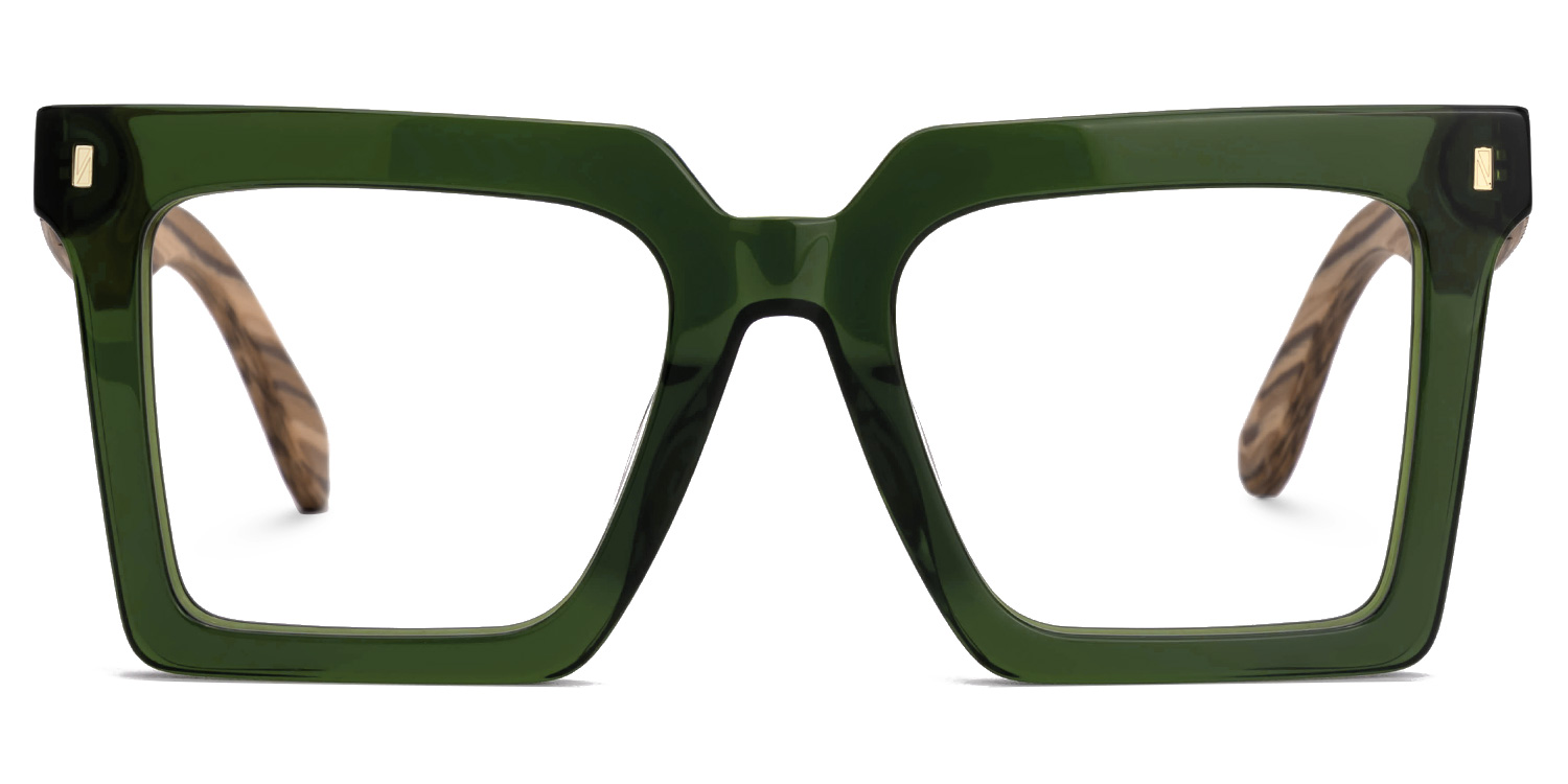 Pierre Square Green Glasses good-img