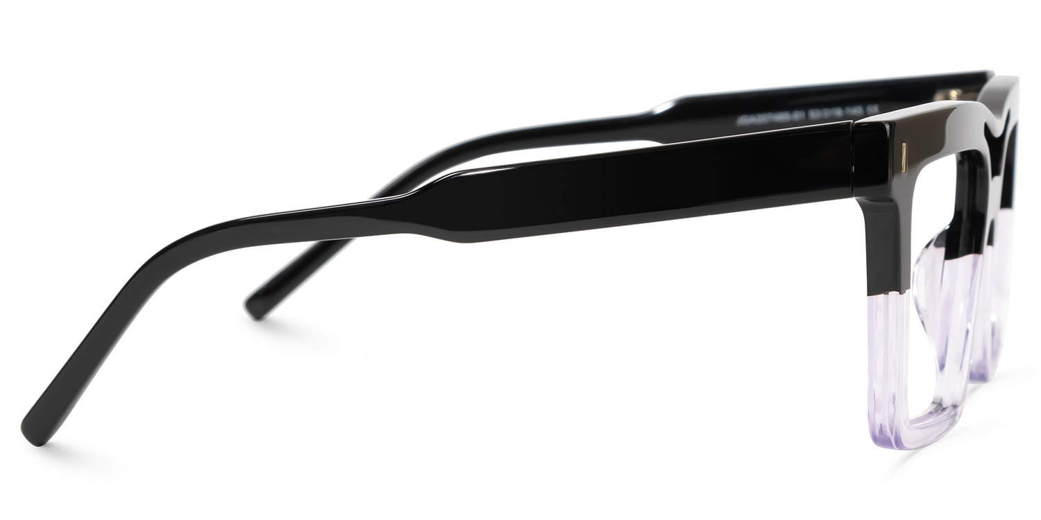 Tamekia Square Black-Crystal Glasses2